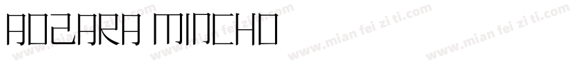 Aozara mincho明朝字体转换